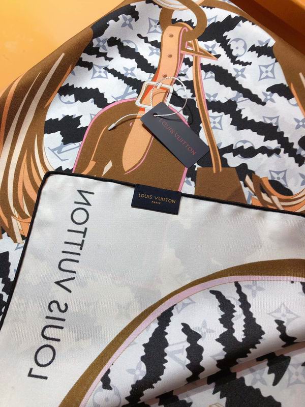 LV silk scarf 90X90cm E34 (16)
